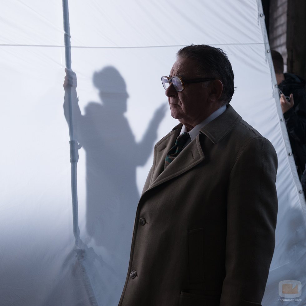 Manuel Lourenzo en el rodaje de 'Fariña'