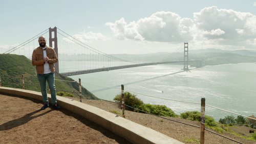 Pedro Mardones en el puente de San Francisco en 'Viajeros Cuatro'