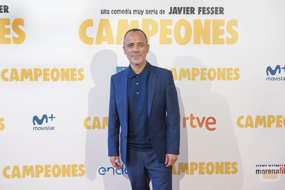 Javier Gutiérrez en la premiere de "Campeones"