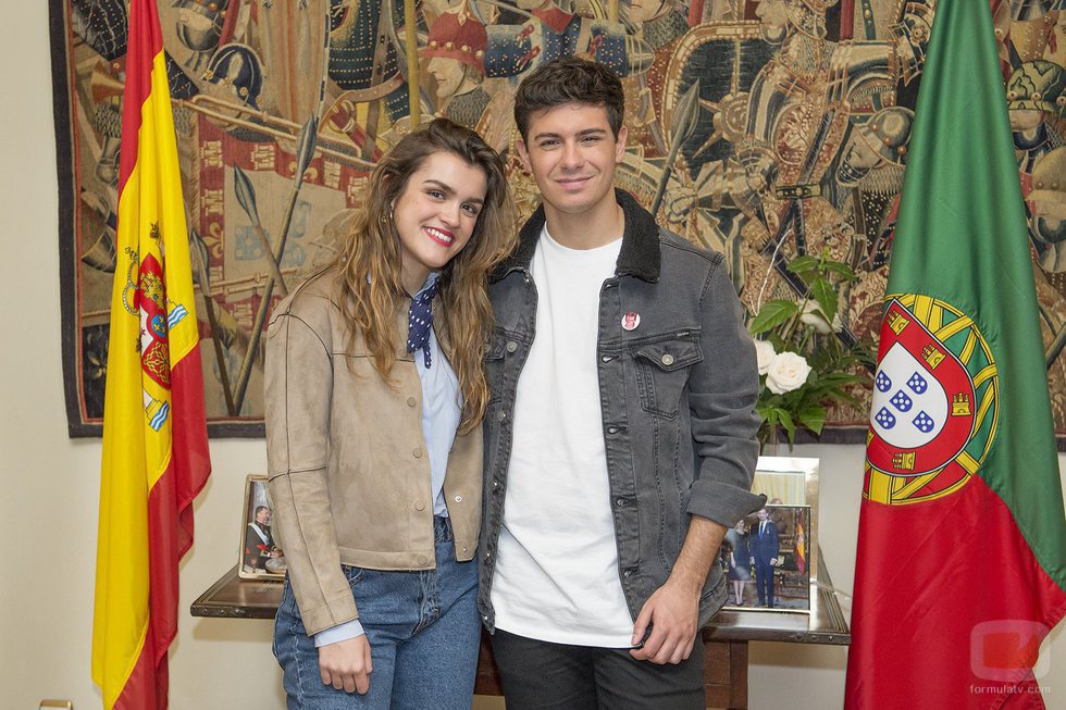 Amaia y Alfred en la embajada de Portugal de Madrid