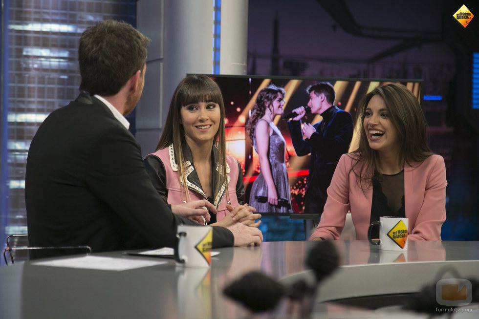 Pablo Motos, Aitana y Ana Guerra en 'El hormiguero'