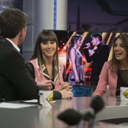 Pablo Motos, Aitana y Ana Guerra en 'El hormiguero'