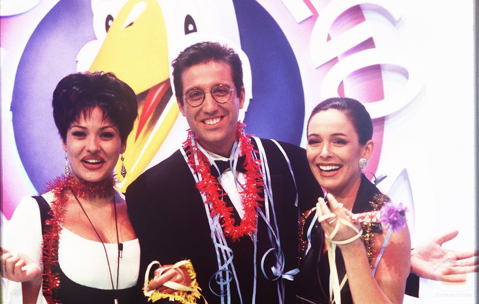 Patricia Pérez, Emilio Aragón y Lydia Bosch en 'El gran juego de la oca'