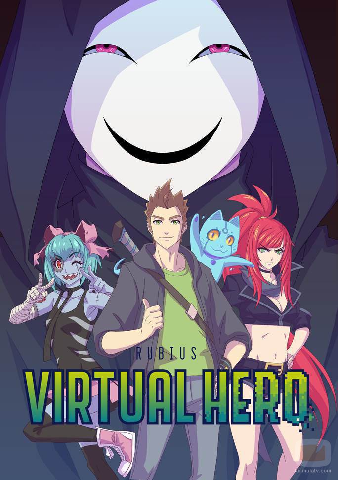 Cartel de 'Virtual Hero', nueva serie de animación de El Rubius en Movistar+