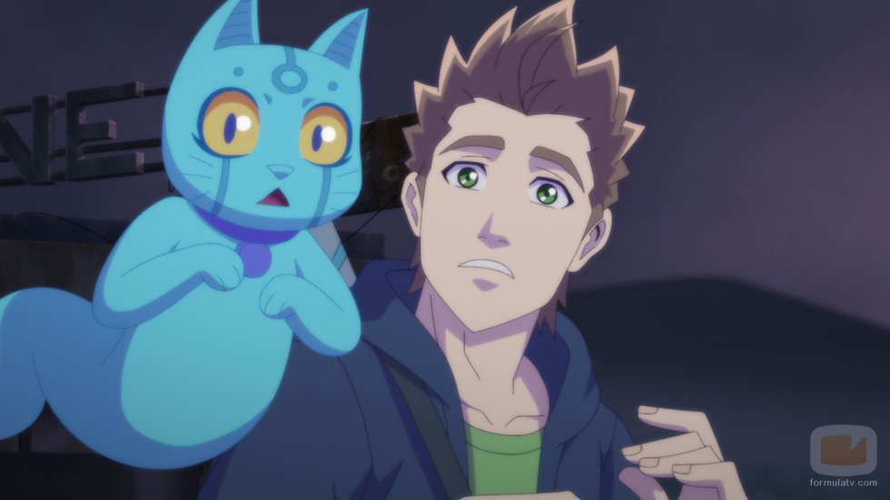 Los personajes de Rubén y Gato en el 1x02 de 'Virtual Hero'