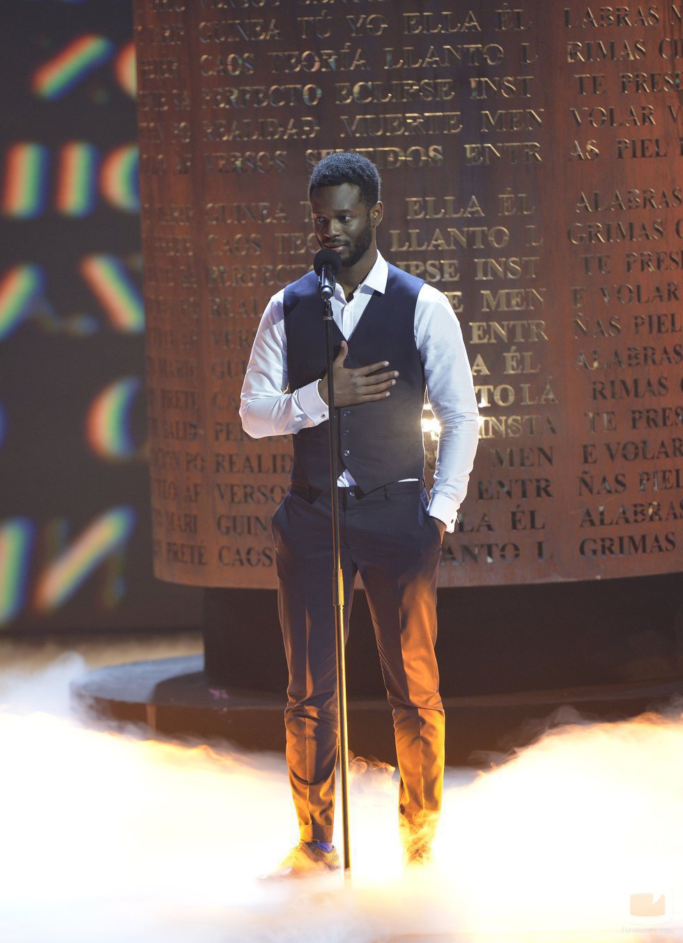 César Brandon recita su poema en la final de 'Got Talent España'