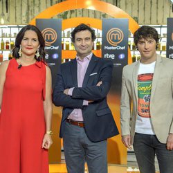 Los jueces posan en la presentación de la sexta temporada de 'MasterChef'