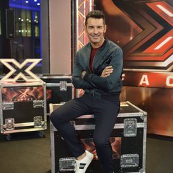 Jesús Vázquez en el backstage de las audiciones de 'Factor X'