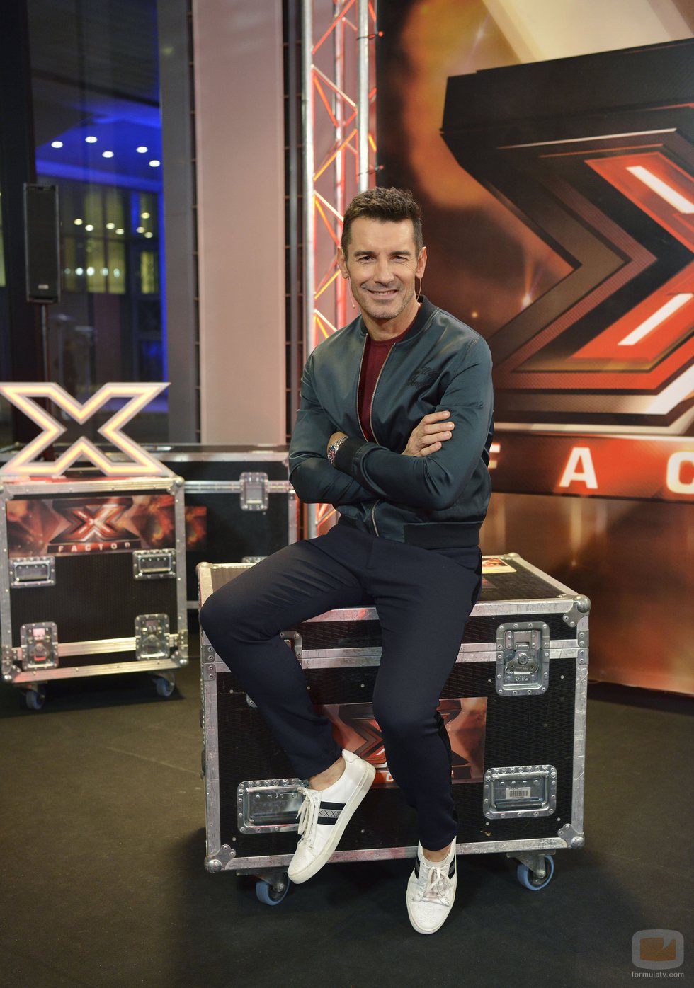 Jesús Vázquez en el backstage de las audiciones de 'Factor X'
