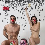 Cristian y Petra, concursantes de 'GH Revolution', desnudos junto a Torito para Primera Línea