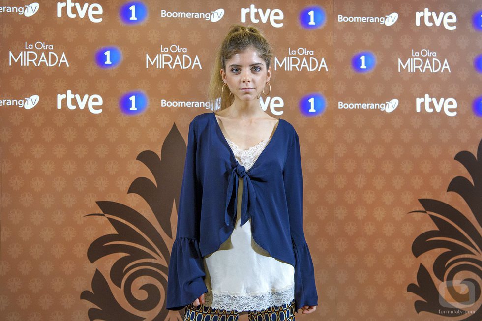 Lucía Diez en la presentación de 'La otra mirada'