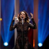 Franka Batelic, representante de Croacia en Eurovision 2018, en el primer ensayo
