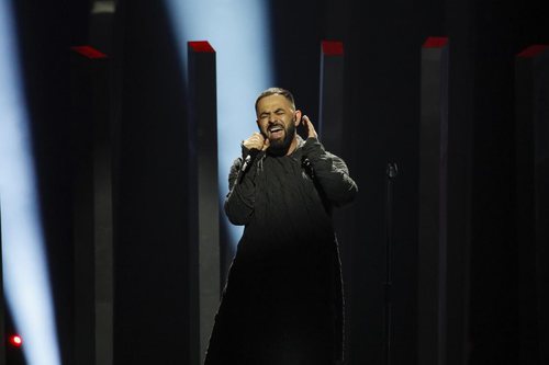 El representante de Armenia Sevak Khanagyan, en el primer ensayo de Eurovisión 2018
