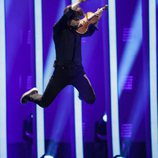 Alexander Rybak, representante de Noruega, en su primer ensayo de Eurovisión 2018
