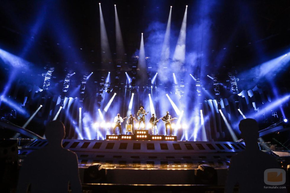 Waylon, representante de Paises Bajos, en su primer ensayo de Eurovisión 2018