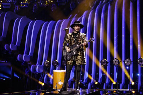 El representante de Paises Bajos, Waylon, en su primer ensayo en Eurovisión 2018