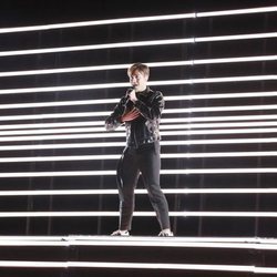 Benjamin Ingrosso, representante de Suecia, en su primer ensayo de Eurovisión 2018