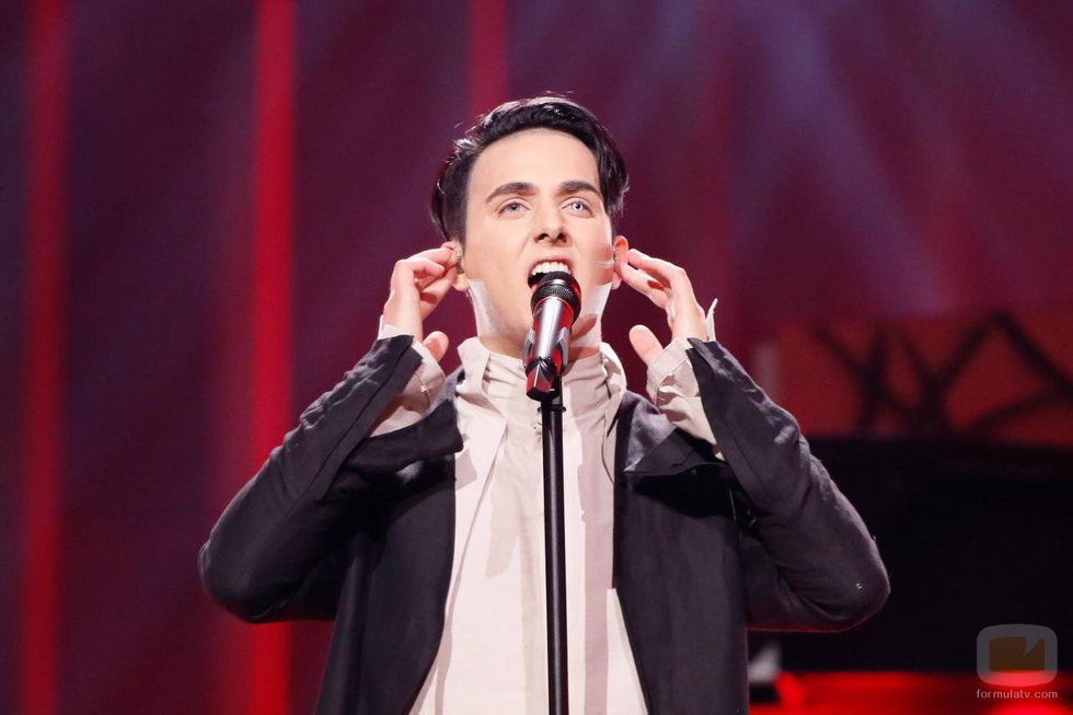 El representante de Ucrania, Melovin, en su primer ensayo en Eurovisión 2018
