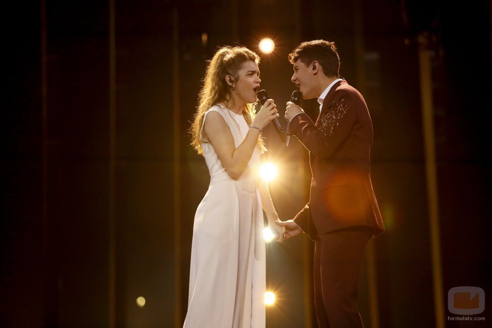 Alfred y Amaia cantan "Tu canción" en su primer ensayo en Eurovisión 2018