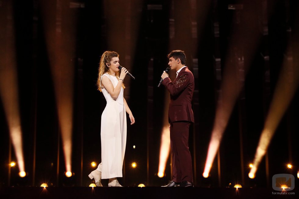 Amaia y Alfred, juntos en el escenario de Eurovisión 2018