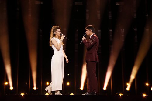 Amaia y Alfred, juntos en el escenario de Eurovisión 2018