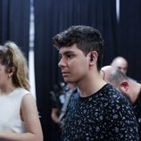 Amaia y Alfred en la prueba de sonido de Eurovisión 2018