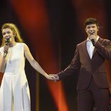 Amaia y Alfred ensayan por primera vez en el escenario de Eurovisión 2018