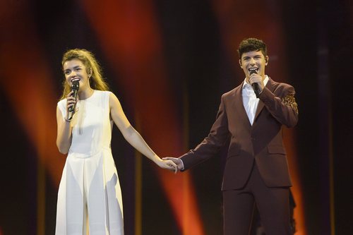 Amaia y Alfred ensayan por primera vez en el escenario de Eurovisión 2018