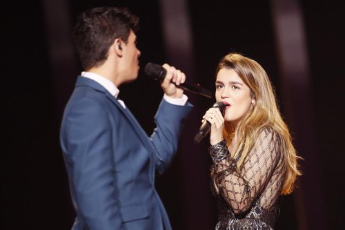 Alfred y Amaia ensayan por segunda vez "Tu canción" en el escenario de Eurovisión 2018
