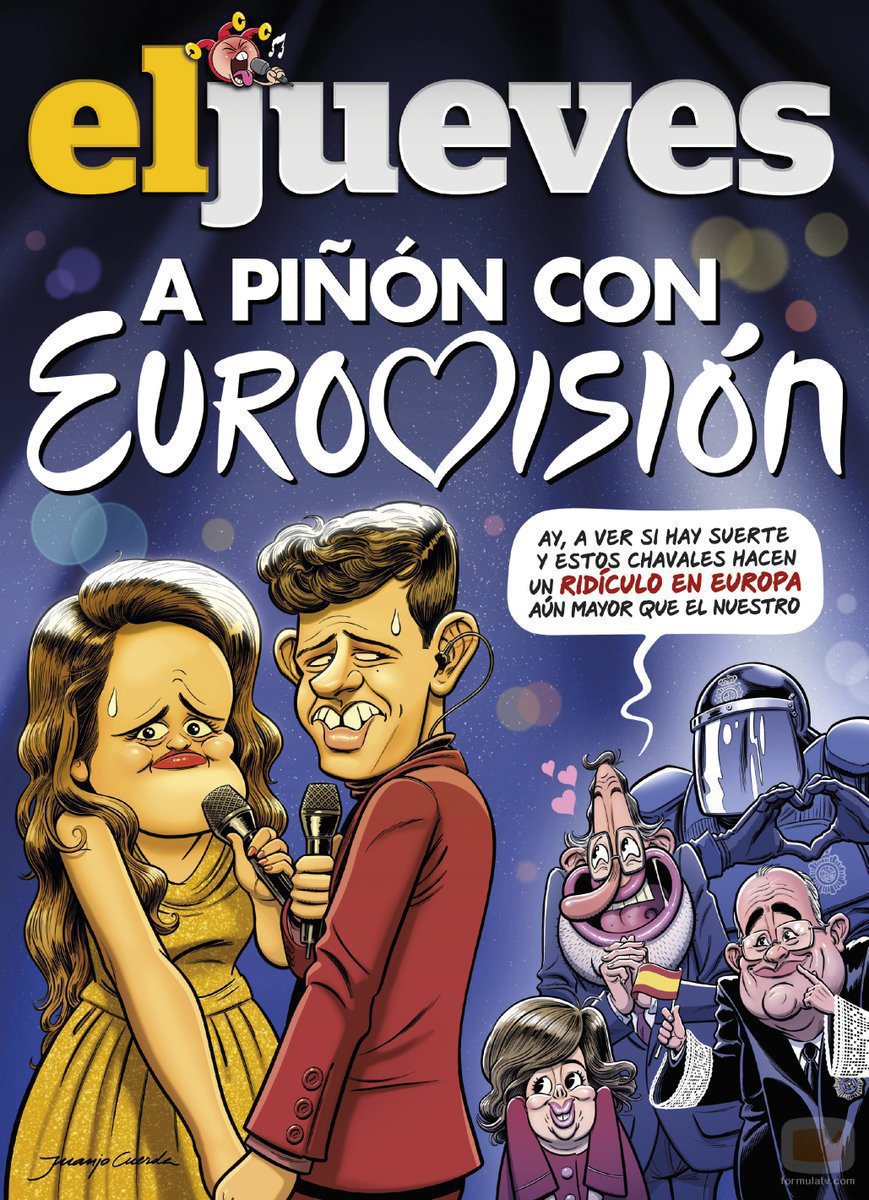 Portada de "El Jueves" sobre la actuación de Amaia y Alfred en Eurovisión
