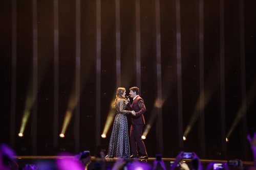 Alfred y Amaia (España) en la Final de Eurovisión 2018