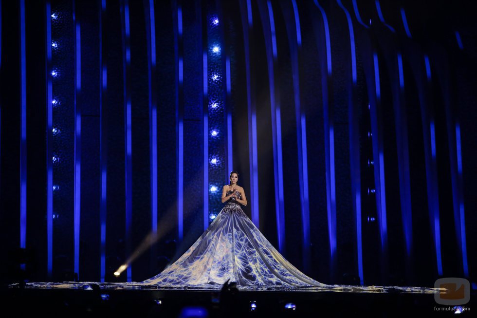 Elena Nechayeva (Estonia) en la Final de Eurovisión 2018