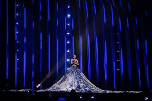 Elena Nechayeva (Estonia) en la Final de Eurovisión 2018