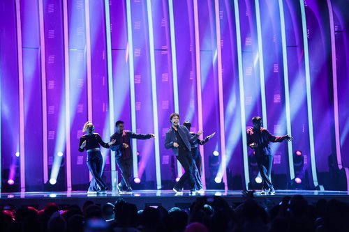 Alexander Rybak (Noruega) en la Final de Eurovisión 2018
