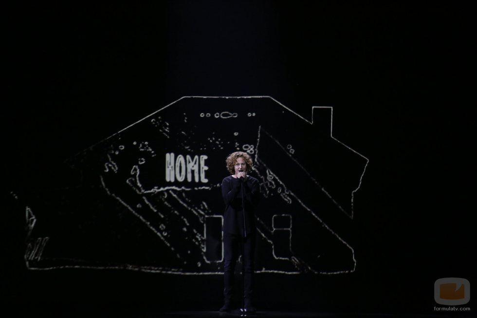 Michael Schulte (Alemania) en la Final de Eurovisión 2018
