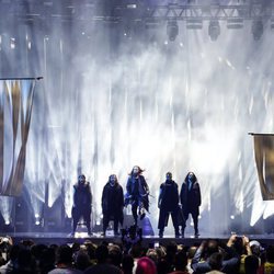 Rasmunssen (Dinamarca) en la Final de Eurovisión 2018