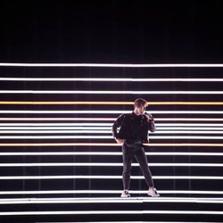 Benjamin Ingrosso (Suecia) en la Final de Eurovisión 2018