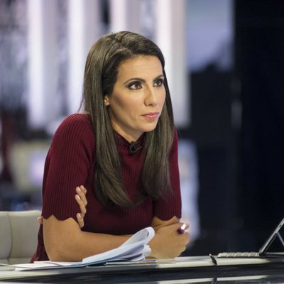 La periodista, Ana Pastor, en el plató de ´El Objetivo'