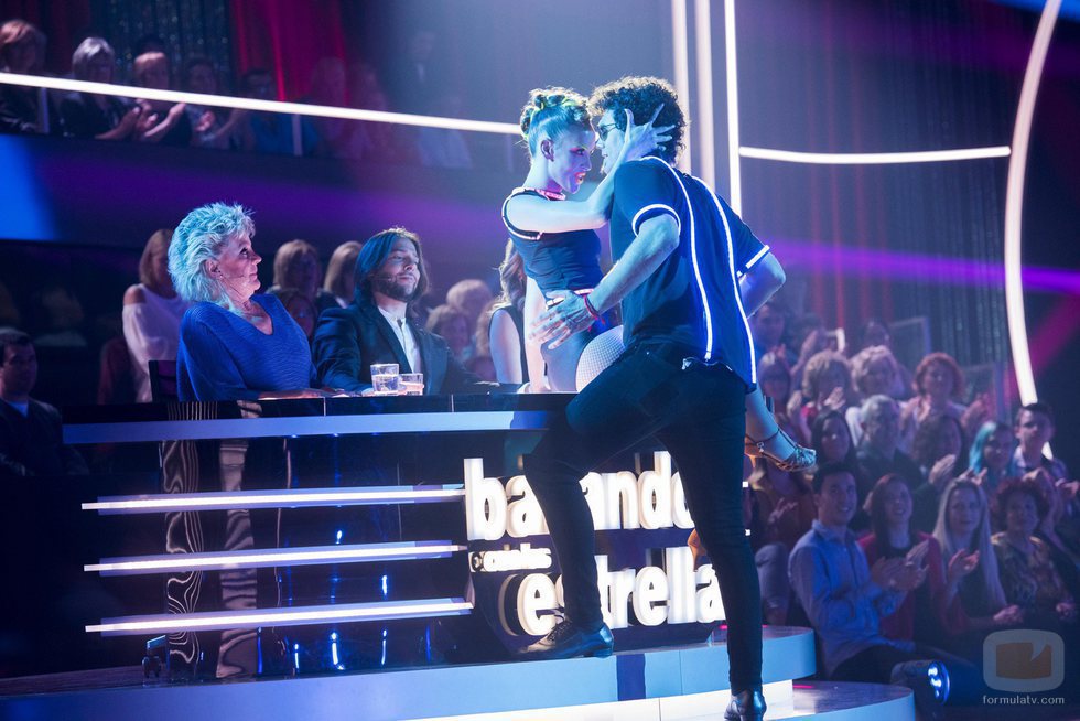 Pablo Ibáñez, conocido como "El hombre de negro", en la primera gala de 'Bailando con las estrellas'