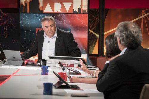 Antonio García Ferreras, presentando en la mesa de 'Al rojo vivo'