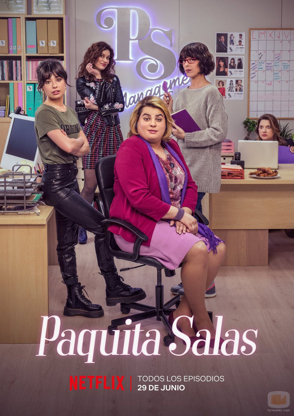 Poster oficial de la segunda temporada de 'Paquita Salas'