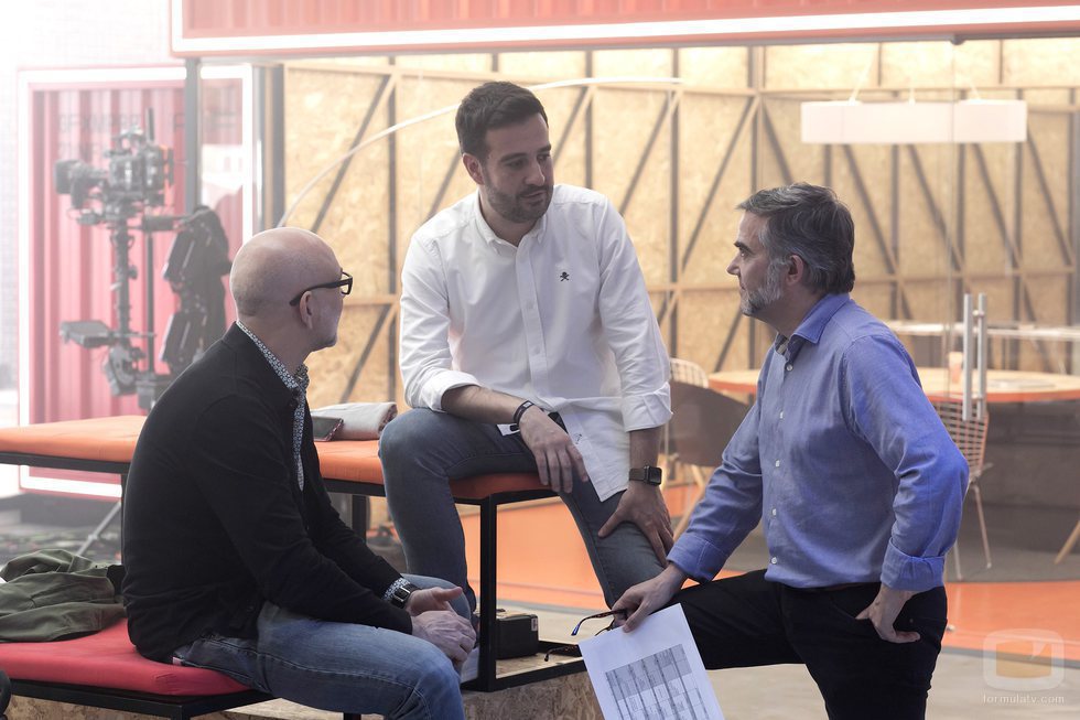 Fernando Jerez, Álvaro Díaz y Floren Abad en la Escuela de 'Fama a bailar'