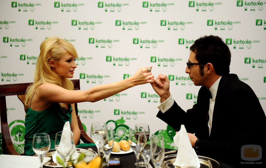 Berto cena con Paris Hilton