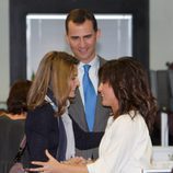 Los Príncipes de Asturias con Helena Resano