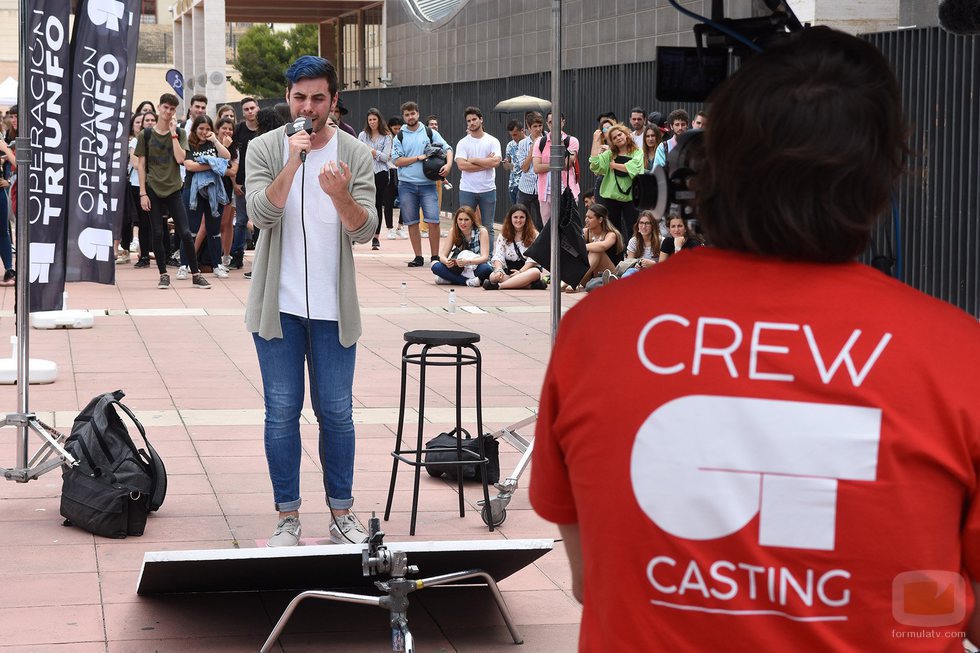 Un aspirante a entrar en la Academia, en el primer casting de 'OT 2018'