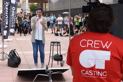 Un aspirante a entrar en la Academia, en el primer casting de 'OT 2018'