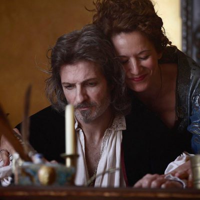 Jesús Olmedo y Sara Rivero en el rodaje de 'Lope enamorado'