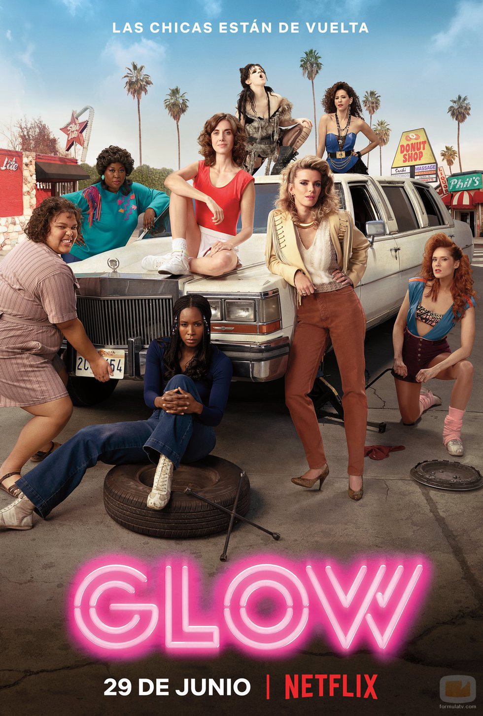 Póster de la segunda temporada de 'GLOW'