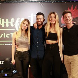Nerea, Raoul, Agoney y Mimi posan en la presentación del Carrefest Music Talent 2018