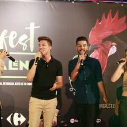 Mimi, Raoul, Nerea y Agoney cantan en la presentación del Carrefest Music Talent 2018